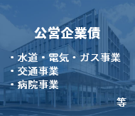 公営企業債 ・水道・電気・ガス事業 ・交通事業 ・病院事業 等